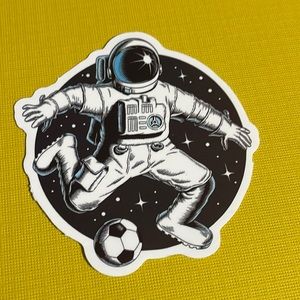 10/$10✨ Sticker ~ Astronaut with Soccer Ball ~